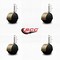 Service Caster 2'' Floor Safe Antique Hooded Twin Wheel Caster 3/8 Threaded Stem, 4PK SCC-TS02S50D-NYU-WA-381615-4 - alternate 4